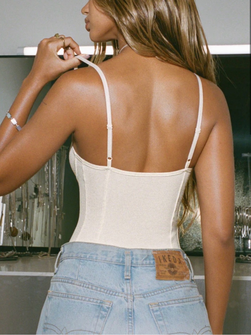 Joah Brown CORSET TANK - bone flexrib - Picture 3 of 8